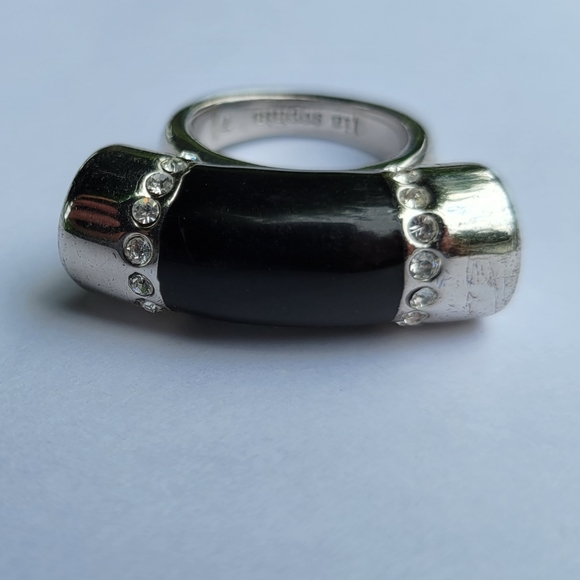 Lia sophia black/Silver ring size 7 - Picture 3 of 4
